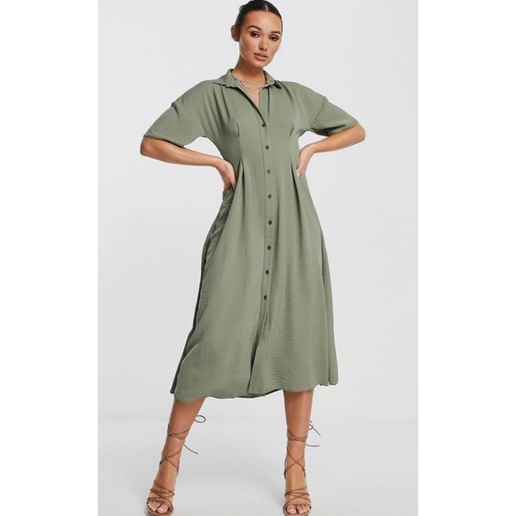 ASOS BUTTON DOWN SHIRTDRESS ❤️IN STORES❤️ - Picture 2 of 4